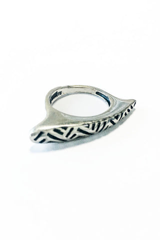 Engraved Free Spirit Ring – 925 Egyptian sterling Silver - Gingerlining (484210868262)