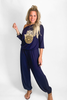 Boat Neck Jogger Jumpsuit With Hamsa Hand (6157028458670)
