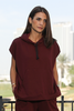 Cap Sleeves Hoodie In French Terry Fabric (7513011683572) (7513794380020)