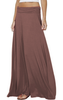 Maxi Cotton Jersey Skirt With Elastic Waist (6306496381102)