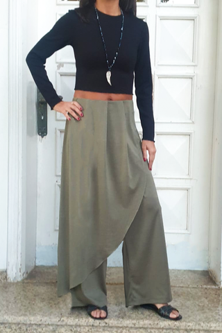 Jersey Pants with Overlay (6239362187438)
