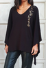 Box Cut Tunic - Black/ Hajr (6193686216878)