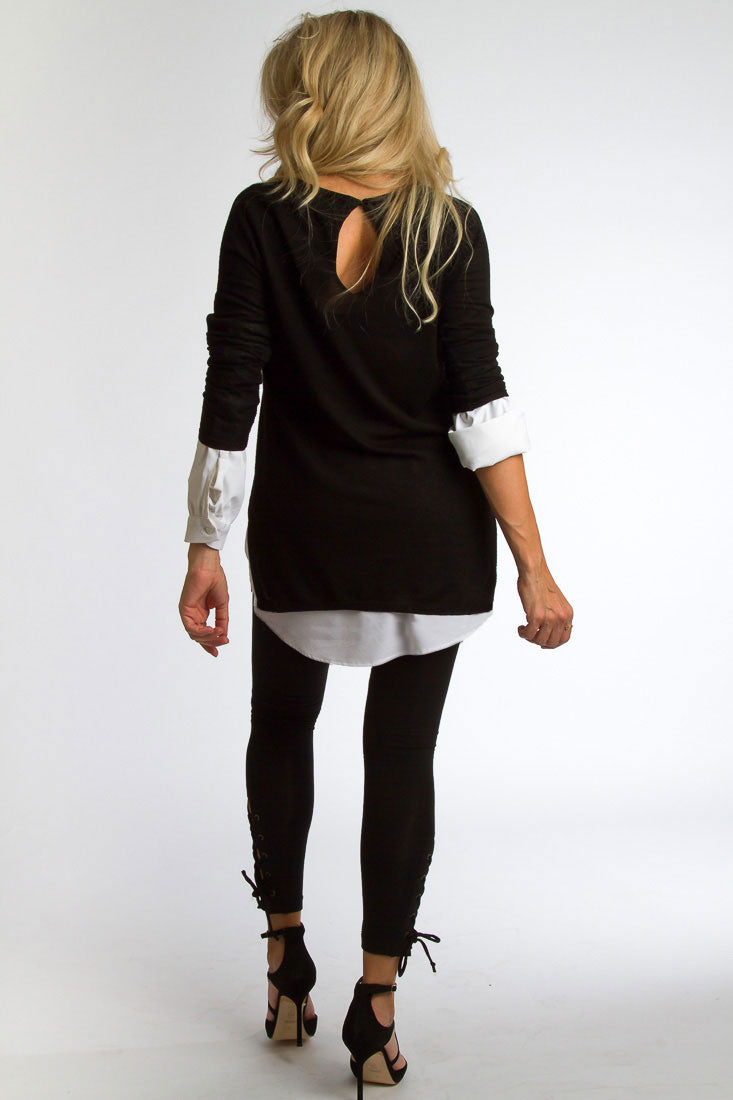 Shirt Extender Skirt - Shirt Fabric / White – Gingerlining